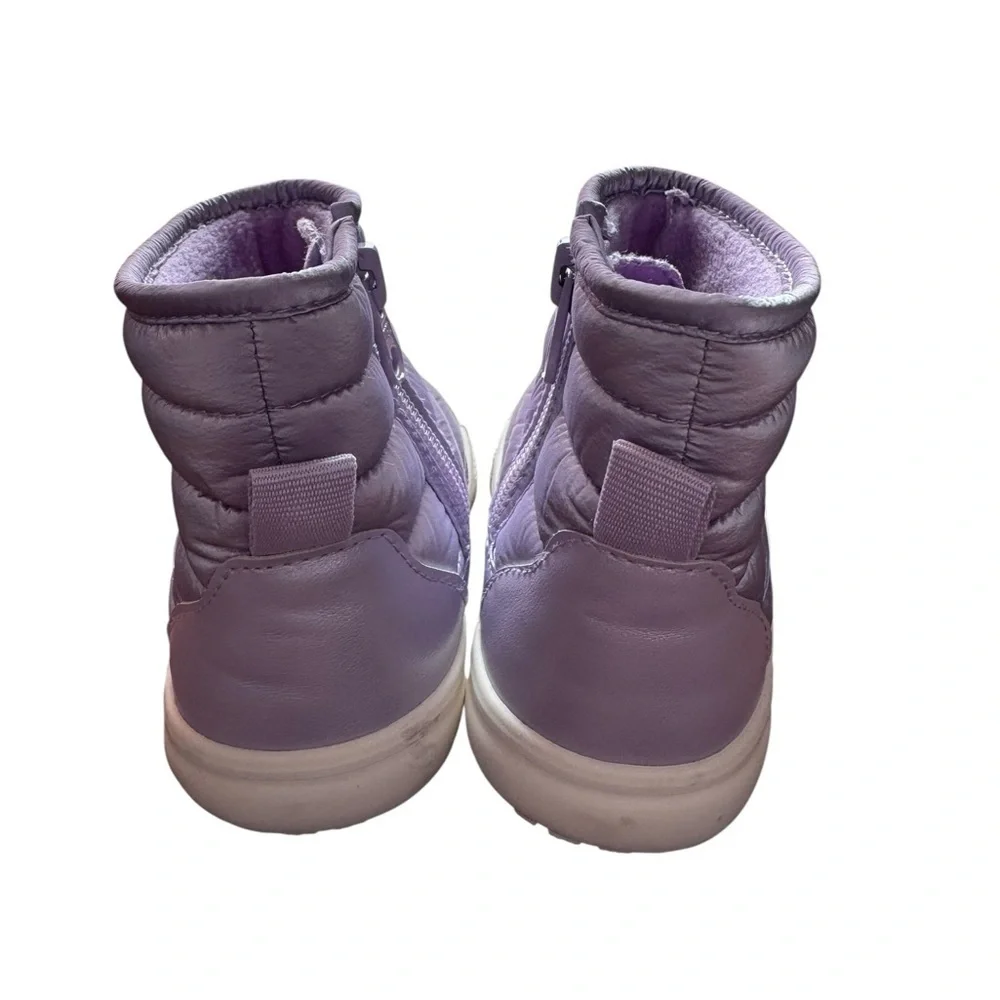 Cat & Jack Toddler Girl Winter Boots Purple Puffer Size 6